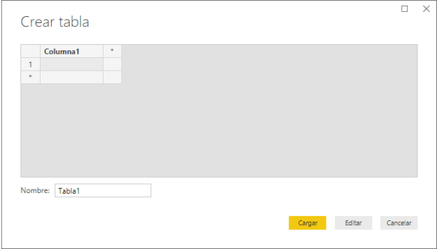 CrearTabla